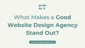 What Makes a Good Website Design Agency Stand Out?,website development, website design, web design agency, web design in cameroon, seo, search engine optimization, seo agency - effulgence tech